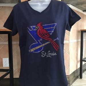 St. Louis Blues and Cardinal fan shirt
